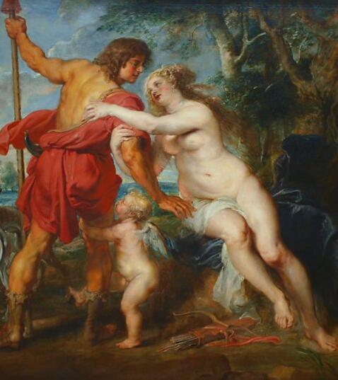 Venus and Adonis by Peter Paul Rubens